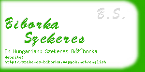 biborka szekeres business card